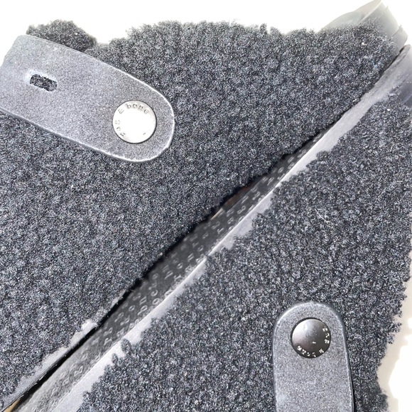 NWOB Rag & Bone Black Sherpa Slides - Picture 7 of 11